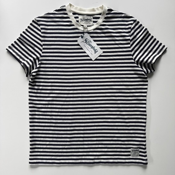 THE STRONGHOLD Short Sleeve T-Shirt Unisex Small (Fits More Like Medium) Striped - Picture 1 of 14